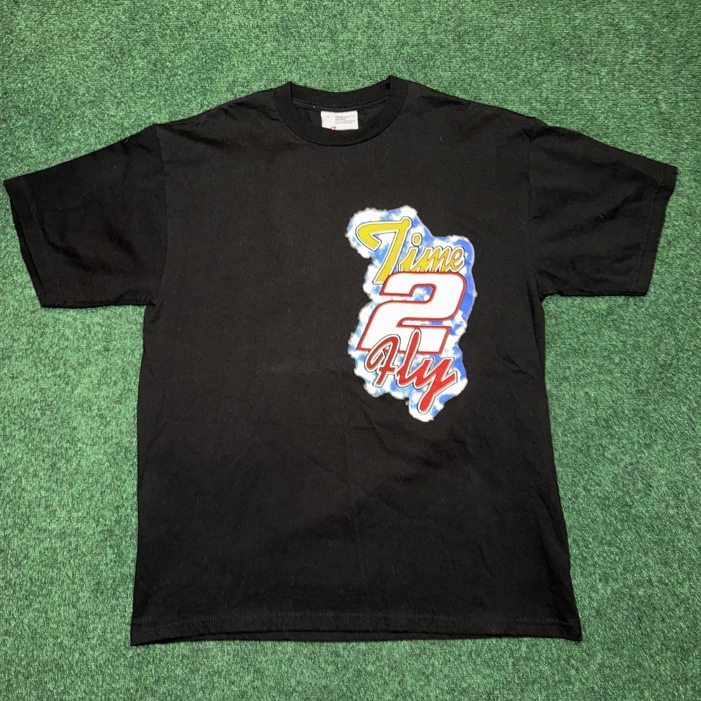 Rusty Wallace Graphic T Shirt Men's Size Large Black Shirt Competitors View 005